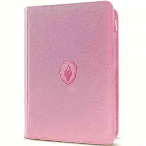 Binder Rosa Pastel — Flame Shield 9 Bolsos