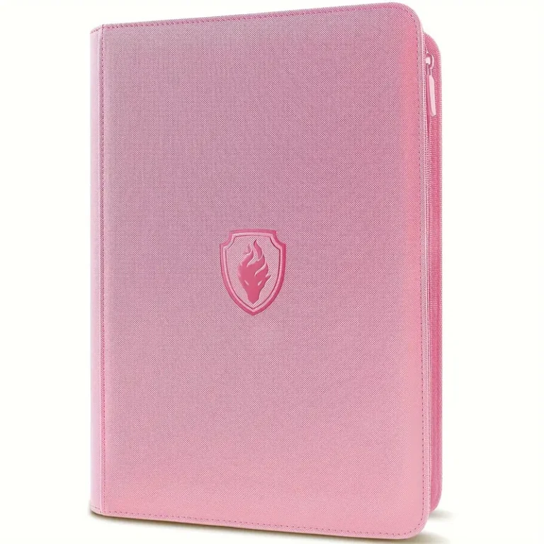 Binder Rosa Pastel — Flame Shield 9 Bolsos
