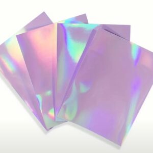 Sleeves — Lilás com Efeito Holográfico (Pack 15)